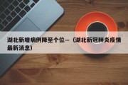 湖北新增病例降至个位—（湖北新冠肺炎疫情最新消息）